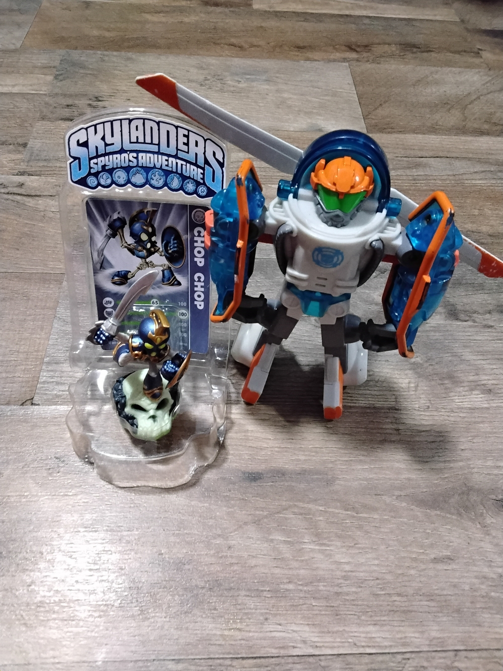 Chop Chop Action Figure - White, Blue & Orange
